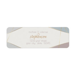 Moderne geometrische Streifen Taupe Slate