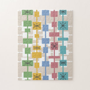Moderne geometrische Struktur des mittleren Jahrhu Puzzle