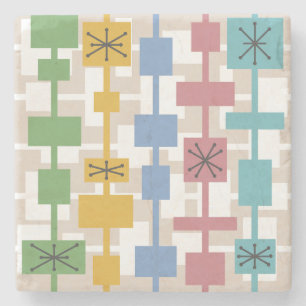 Moderne geometrische Struktur des mittleren Jahrhu Steinuntersetzer