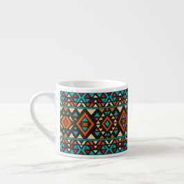 Moderne geometrische Südwest-Style  Espressotasse