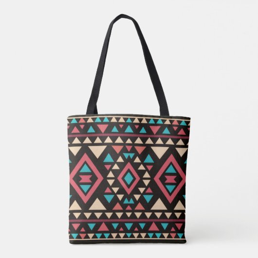 Moderne geometrische Südwest-Style Tasche (Rückseite)