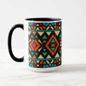 Moderne geometrische Südwest-Style Tasse (Links)