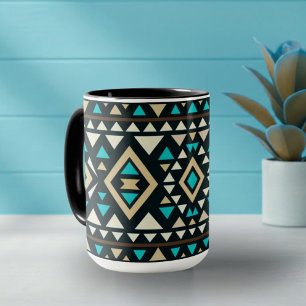 Moderne geometrische Südwest-Style Tasse