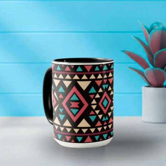 Moderne geometrische Südwest-Style Tasse