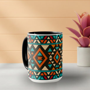 Moderne geometrische Südwest-Style  Tasse
