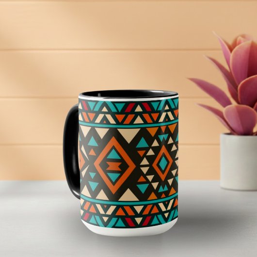 Moderne geometrische Südwest-Style Tasse