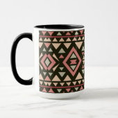 Moderne geometrische Südwest-Style  Tasse (Links)