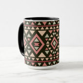 Moderne geometrische Südwest-Style  Tasse (Vorderseite Links)