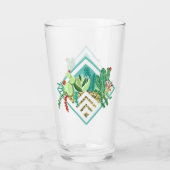 Moderne geometrische Sukkulenten & Kaktus Planter Glas (Rückseite)