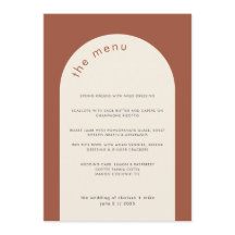 Moderne geometrische Terracotta Beige Arch Wedding