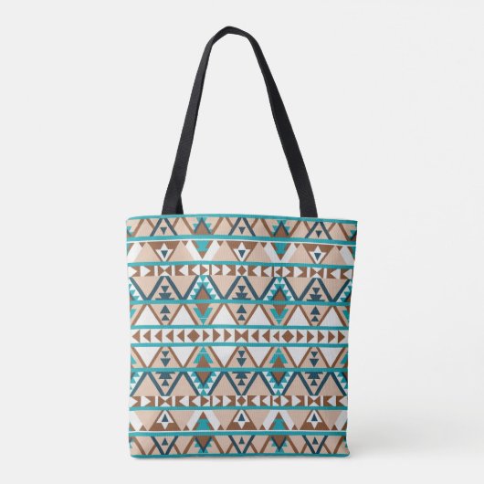 Moderne geometrische Tote Tasche im Südweststil (Rückseite)