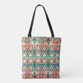 Moderne geometrische Tote Tasche im Südweststil (Rückseite)