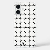 Moderne geometrische Trendy Monogram Case-Mate iPhone Hülle (Rückseite)
