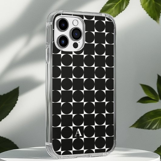 Moderne geometrische Trendy Monogram Case-Mate iPhone Hülle