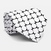 Moderne geometrische Trendy Monogram Krawatte (Gerollt)