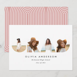 Moderne geometrische Typografie, mehrachfarben, Fo