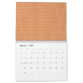 Moderne geometrische Unternehmensmuster Kalender (Feb 2027)