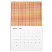 Moderne geometrische Unternehmensmuster Kalender (Feb 2027)