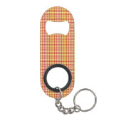 Moderne geometrische Unternehmensmuster Mini Flaschenöffner (Rückseite)