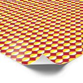 Moderne geometrische Unternehmensmuster Poster (Ecke)