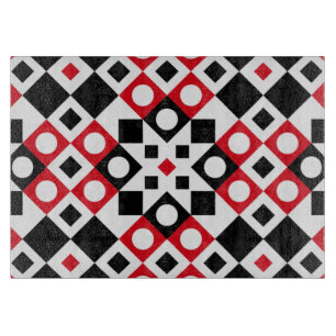 Moderne geometrische Vintage-Muster stylish Schneidebrett