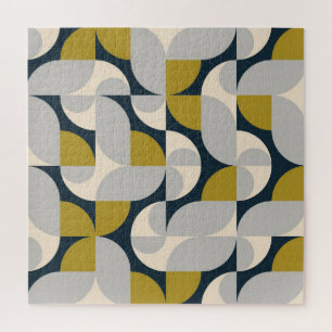 Moderne geometrische Vintage-Retro-Hintergrund Puzzle