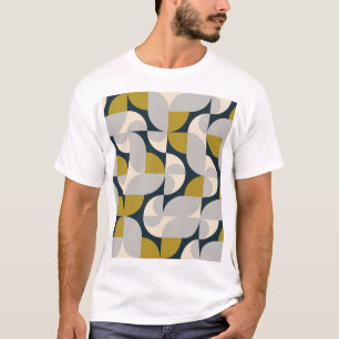 Moderne geometrische Vintage-Retro-Hintergrund T-Shirt