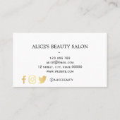 Moderne geometrische Visitenkarte (Rückseite)