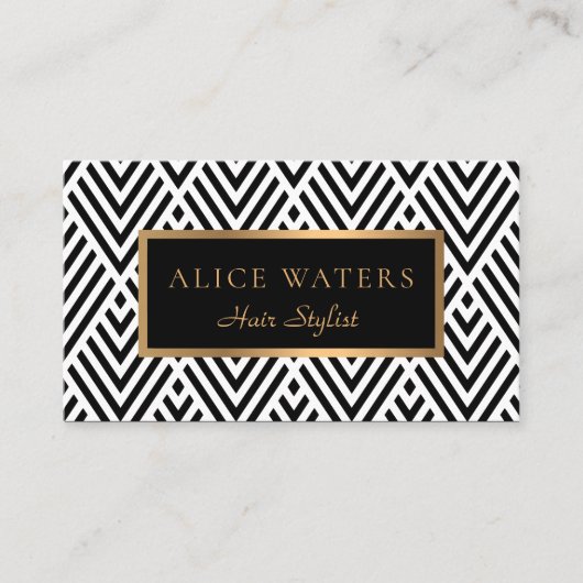 Moderne geometrische Visitenkarte (Vorderseite)