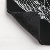 Moderne geometrische Wal-Mauspad Mousepad (Ecke)