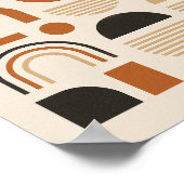 Moderne geometrische Wandkunst aus Erde Poster (Ecke)
