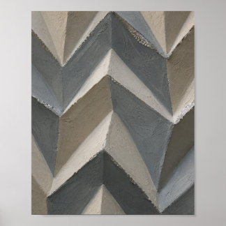 Moderne geometrische Wandkunst | Neutrales Grau Be Poster