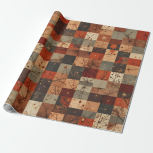 Moderne geometrische Weihnachts-Gitter nahtloses M Geschenkpapier