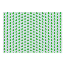 Moderne geometrische Weihnachtsbäume auf Grün auf