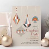 Moderne geometrische Weihnachtsfeier Einladung