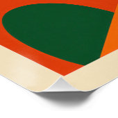 Moderne geometrische Wüstenlandschaft Poster (Ecke)