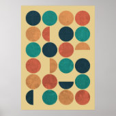 Moderne geometrische Zirkel der Abstrakten Kunst d Poster (Vorne)
