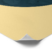 Moderne geometrische Zirkel der Abstrakten Kunst d Poster (Ecke)