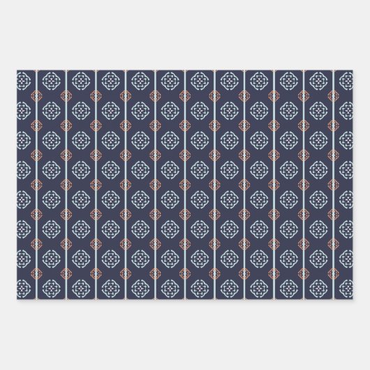 Moderne Geos Serie 1 Grosses Set Umschlagpapier Geschenkpapier Set (Vorderseite 3)