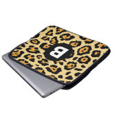 Moderne Geparden-Tupfenmuster Laptopschutzhülle (Vorne Knopf)