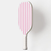 Moderne, gepflegte, pastellrosa monogrammierte pickleball schläger (Links)