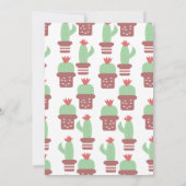 Moderne gepottete Pflanze Geburtstagsparty (Rückseite)