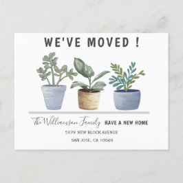 Moderne gepunktete Pflanze, die wir angekündigt ha Ankündigungspostkarte