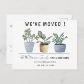 Moderne gepunktete Pflanze, die wir angekündigt ha Ankündigungspostkarte (Vorne/Hinten)