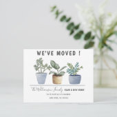 Moderne gepunktete Pflanze, die wir angekündigt ha Ankündigungspostkarte (Stehend Vorderseite)