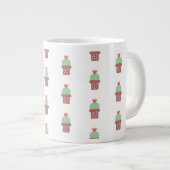 Moderne gepunktete Pflanze Jumbo-Tasse (Vorderseite Rechts)