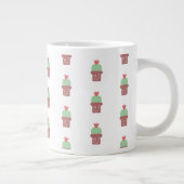 Moderne gepunktete Pflanze Jumbo-Tasse (Rechts)