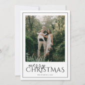 Moderne gerahmte Frohe Weihnachten Foto Collage (Vorderseite)