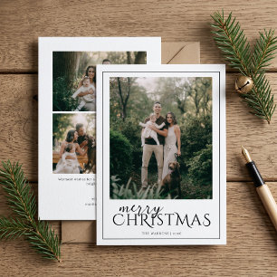 Moderne gerahmte Frohe Weihnachten Foto Collage