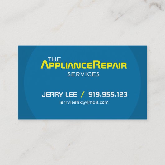 Moderne Gerätereparatur-Visitenkarte-Schablone Visitenkarte (Vorderseite)